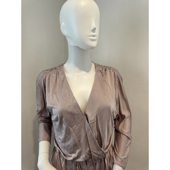 Tibi Dress - Pink Plunging Bubble Hem Mini Sleeve Womens Dress- size S Orig.$495 - Picture 13 of 16